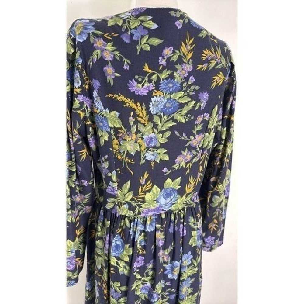 Vintage Laura Ashley 80s Floral Dress - image 4