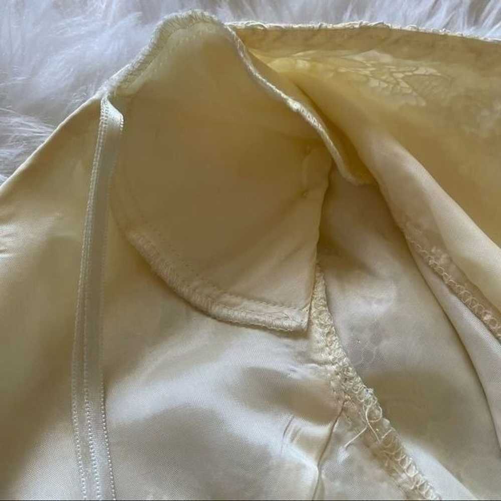 VTG Lanz of Salzburg Pale Yellow/Ivory Lace Gown … - image 10