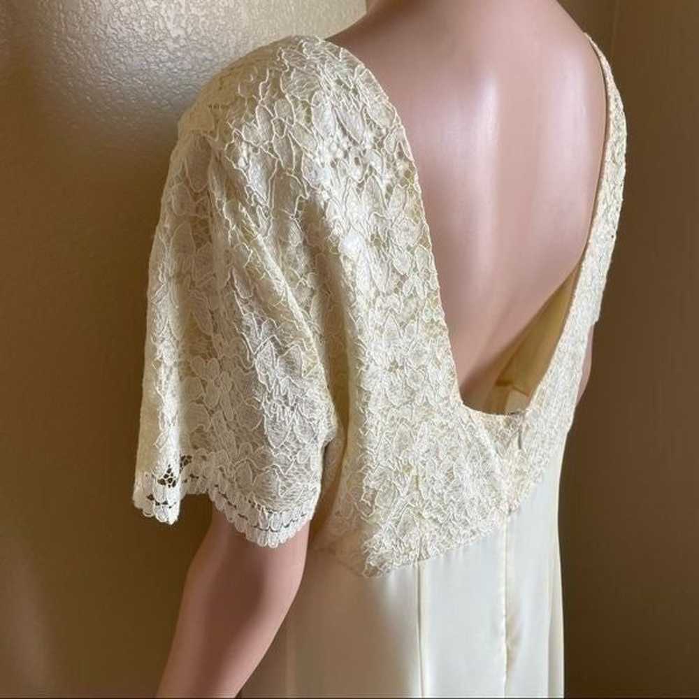 VTG Lanz of Salzburg Pale Yellow/Ivory Lace Gown … - image 6