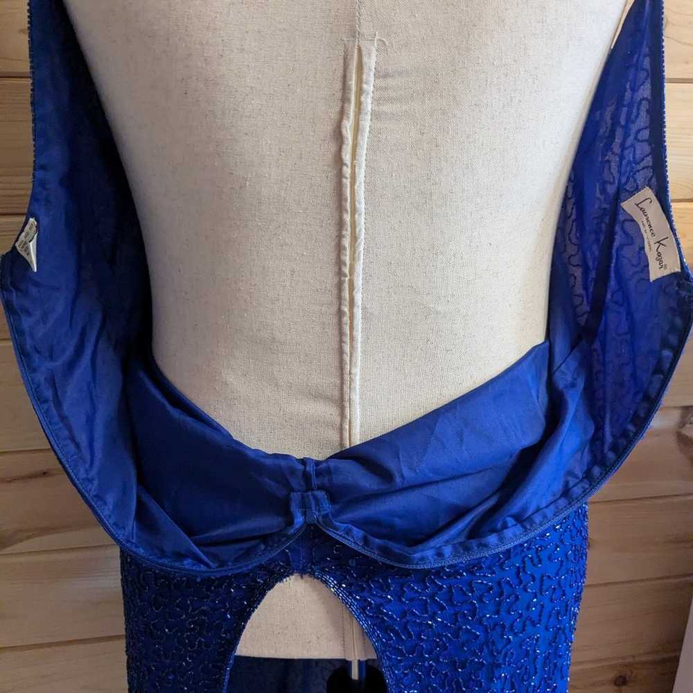 Vintage Laurence Kazar New York large royal blue … - image 11