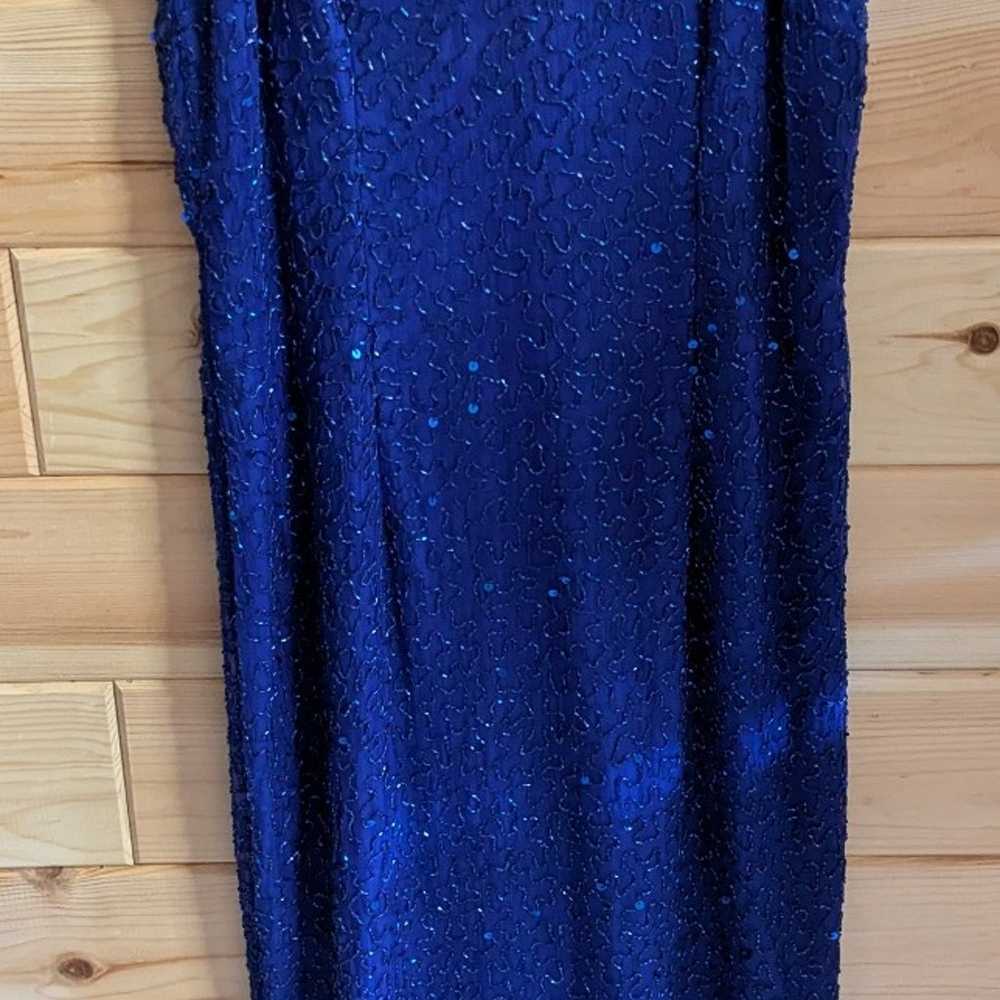 Vintage Laurence Kazar New York large royal blue … - image 1