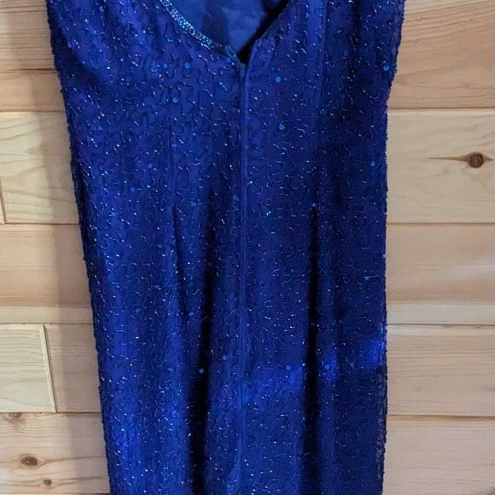 Vintage Laurence Kazar New York large royal blue … - image 7