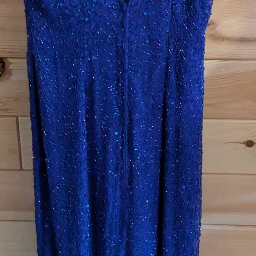 Vintage Laurence Kazar New York large royal blue … - image 9