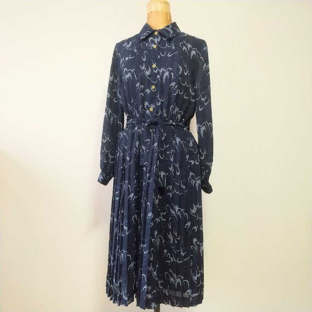 Showa retro one-piece dress with all-over pattern. - image 2