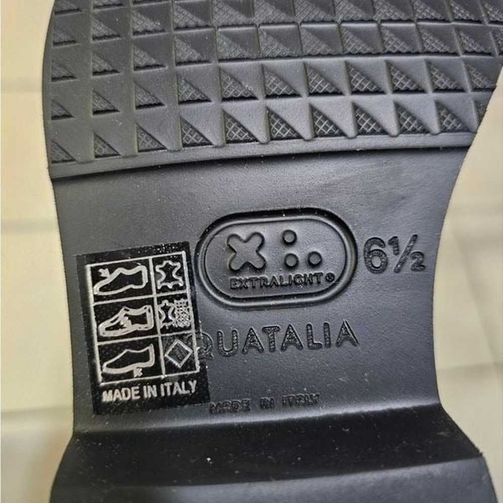 Aquatalia Melani Black Italian Leather Waterproof… - image 11