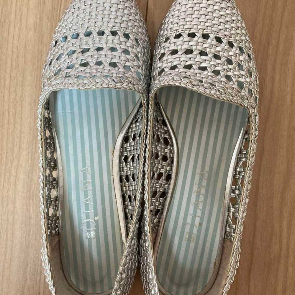 Diana Mesh Flat Pumps Silver - image 2