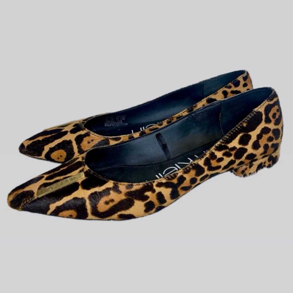 Calvin Klein Leopard leather Calf Hair Pointed To… - image 2