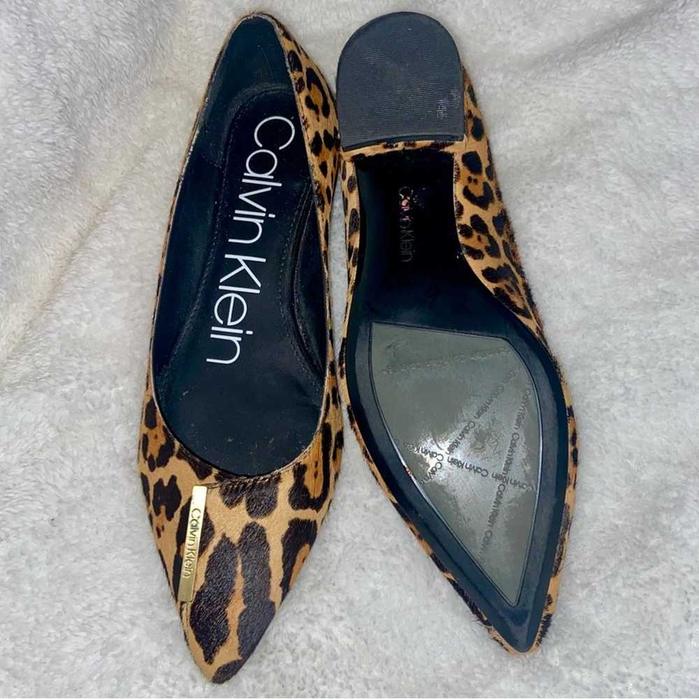 Calvin Klein Leopard leather Calf Hair Pointed To… - image 4