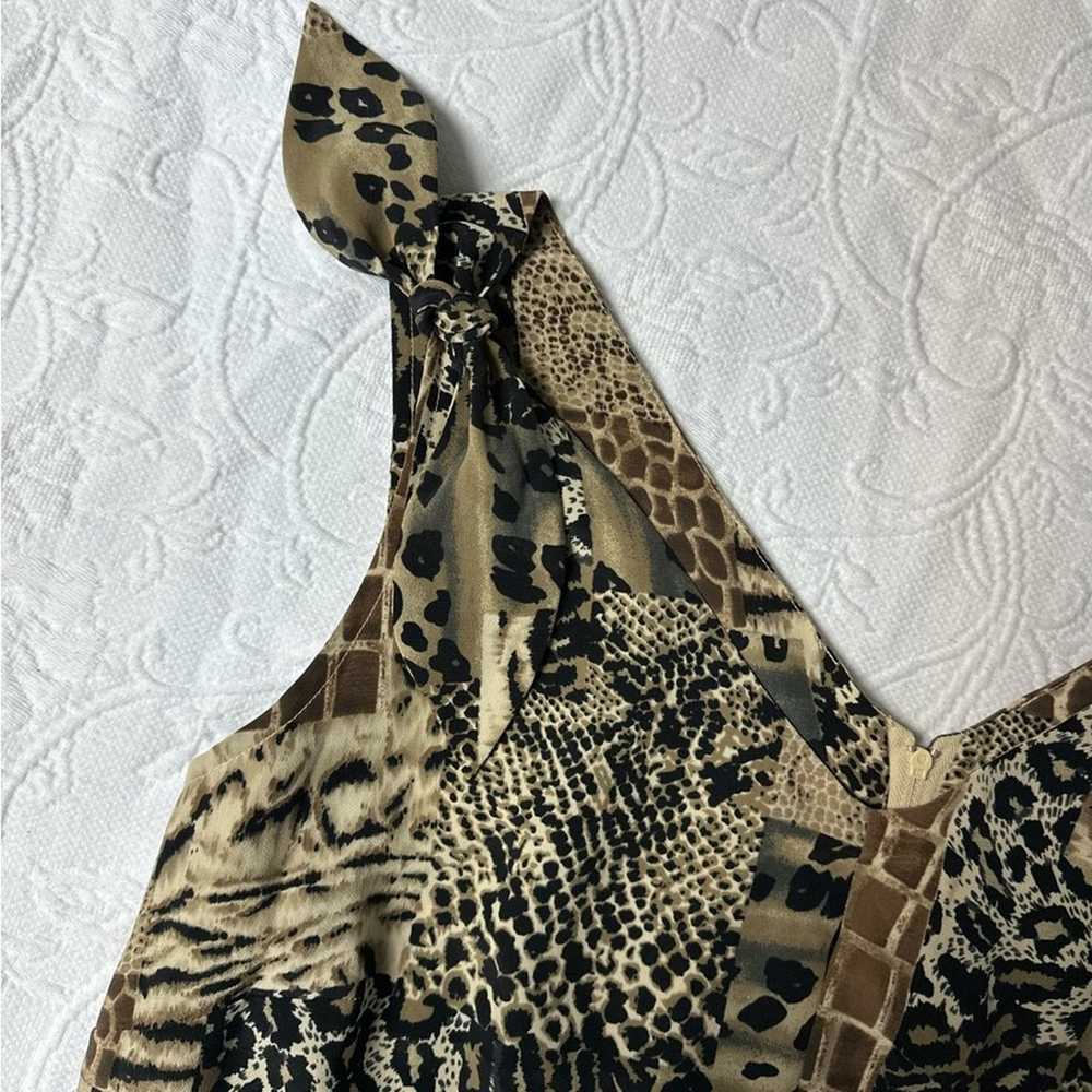 Vintage Animal Print Dress Size 16 - image 3