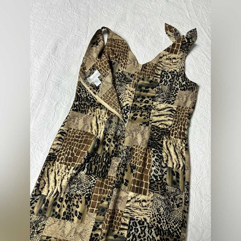 Vintage Animal Print Dress Size 16 - image 5