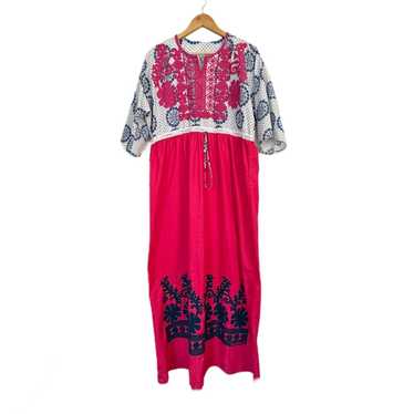 Vintage Ethnic Festival Kaftan Embroidered Maxi C… - image 1