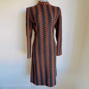 Adele Simpson Knit Dress Witchy Vintage Knit Blac… - image 1