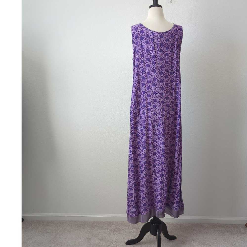 Vintage 90s Loco Lindo Women Maxi Dress Purple XL… - image 5