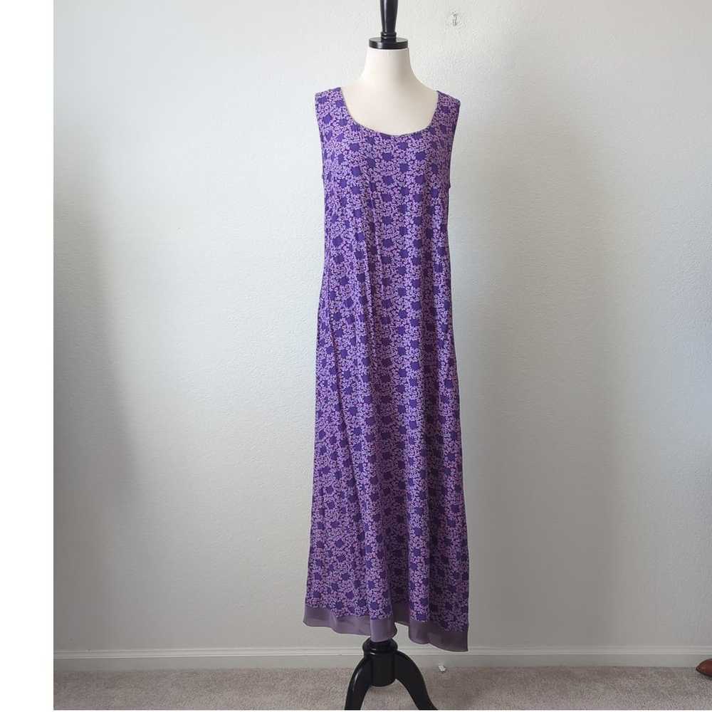 Vintage 90s Loco Lindo Women Maxi Dress Purple XL… - image 8