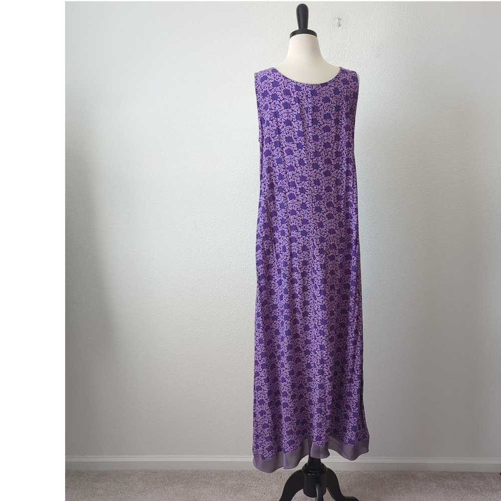 Vintage 90s Loco Lindo Women Maxi Dress Purple XL… - image 9