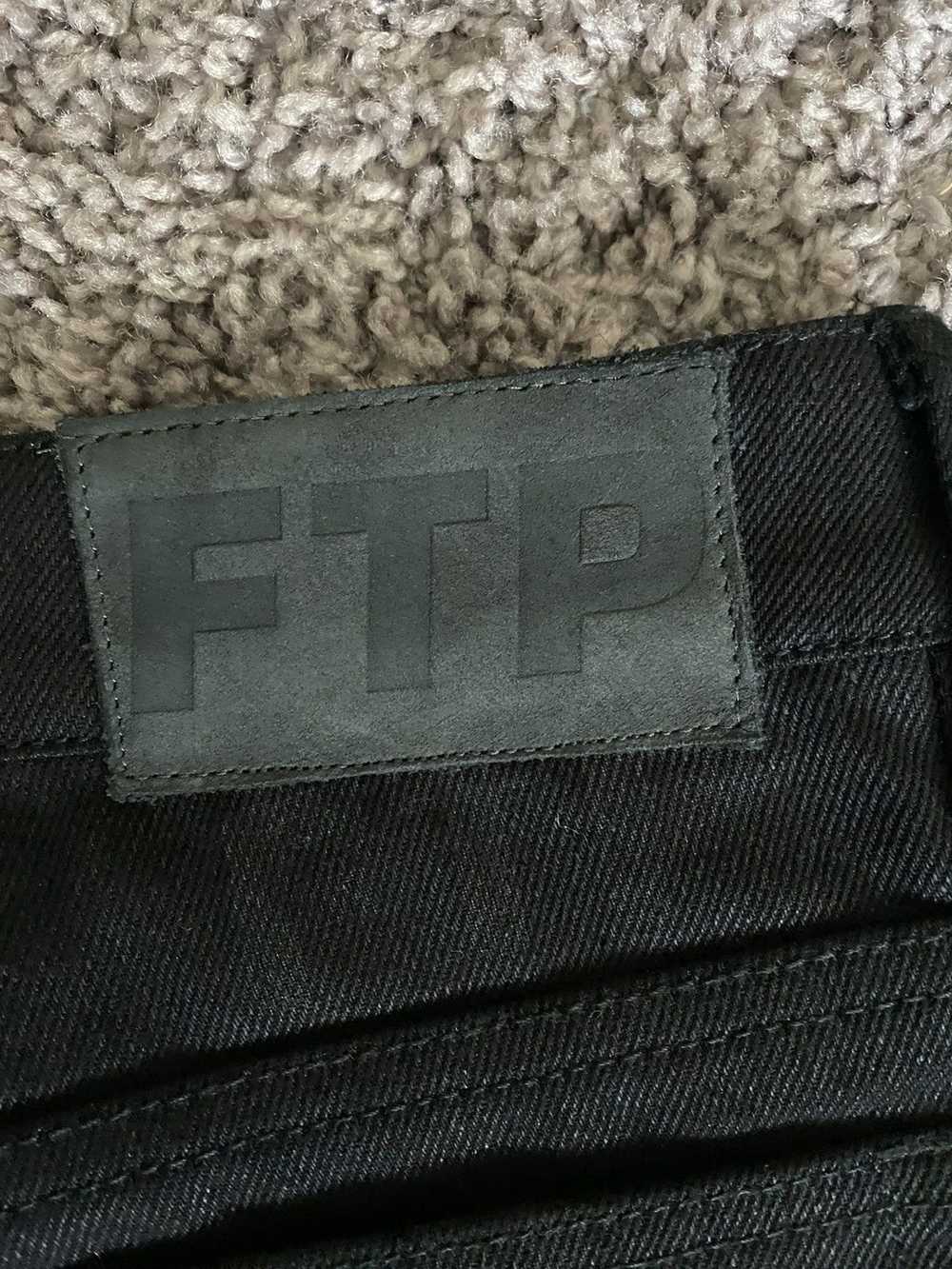 Fuck The Population FTP All Over Denim Logo Pants - image 3