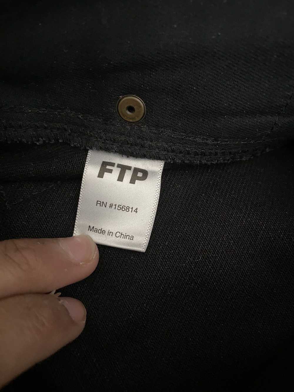 Fuck The Population FTP All Over Denim Logo Pants - image 7