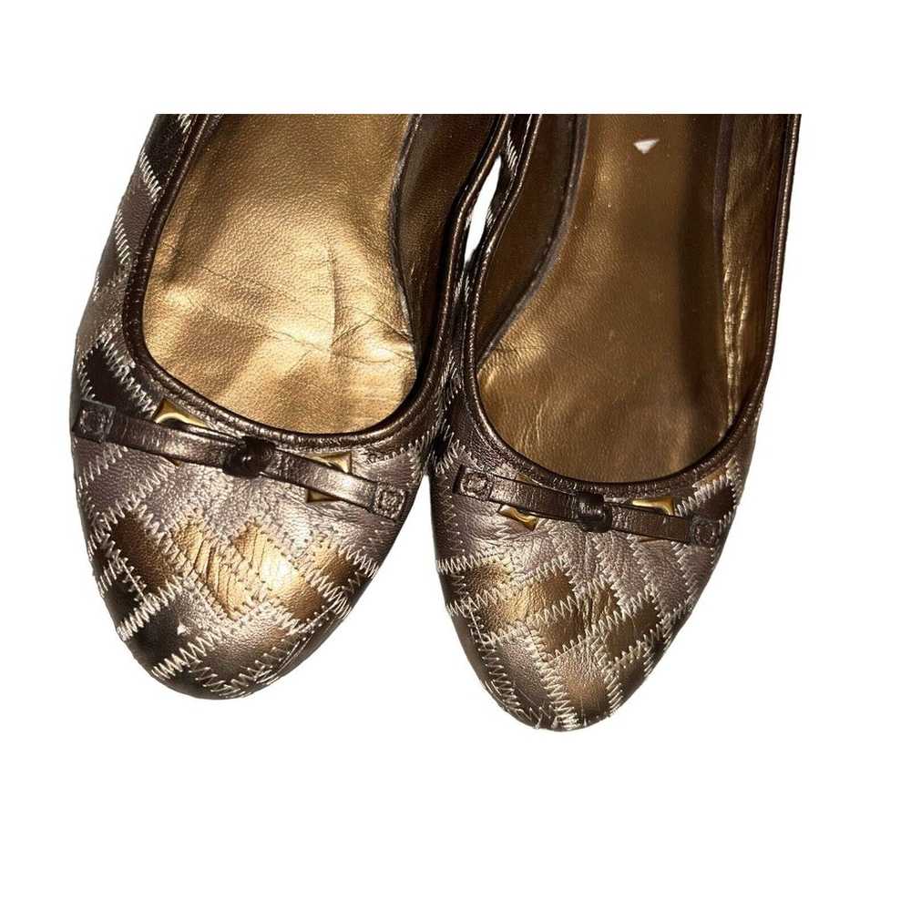 Cole Haan Brown Leather Patchwork Slip On Flats W… - image 10