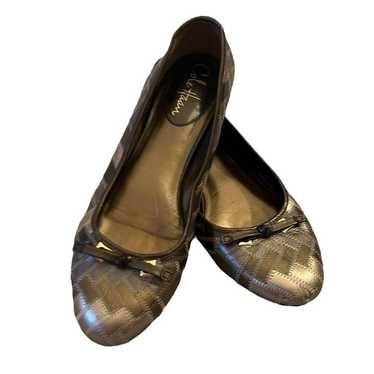 Cole Haan Brown Leather Patchwork Slip On Flats W… - image 1