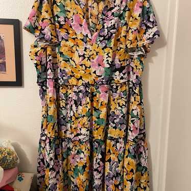 Floral Terra & Sky Dress, 2x