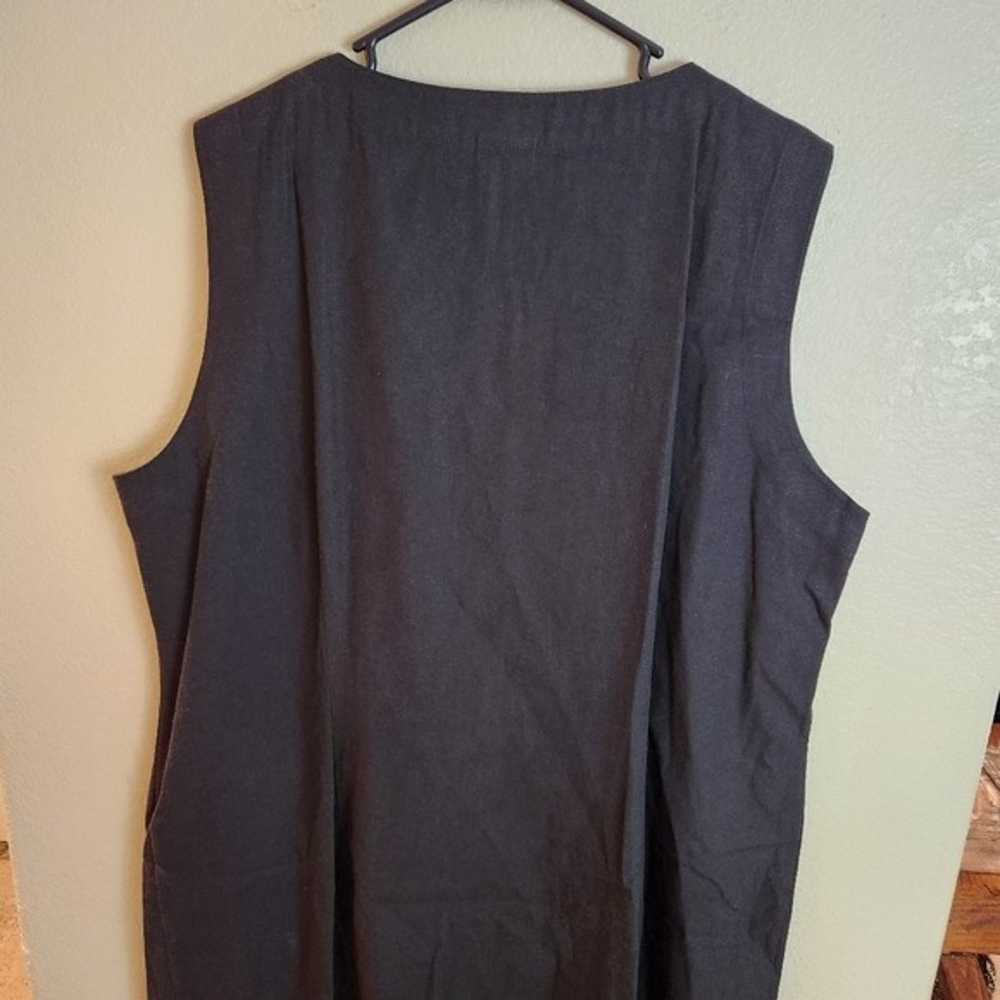 Vintage Hunt Club Black Linen Sleeveless Maxi Dre… - image 3