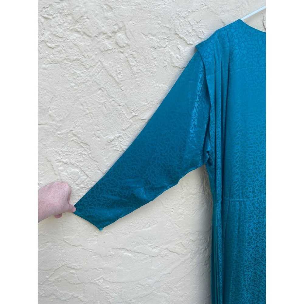 Vintage plus sized Silk dress 80s - image 4