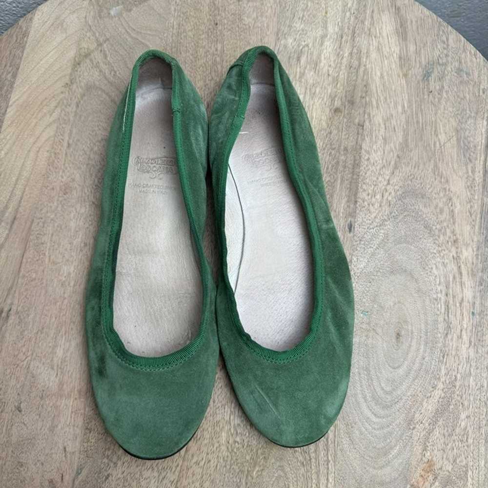 Calzoleria Toscana Green Suede Ballet Flats Women… - image 3