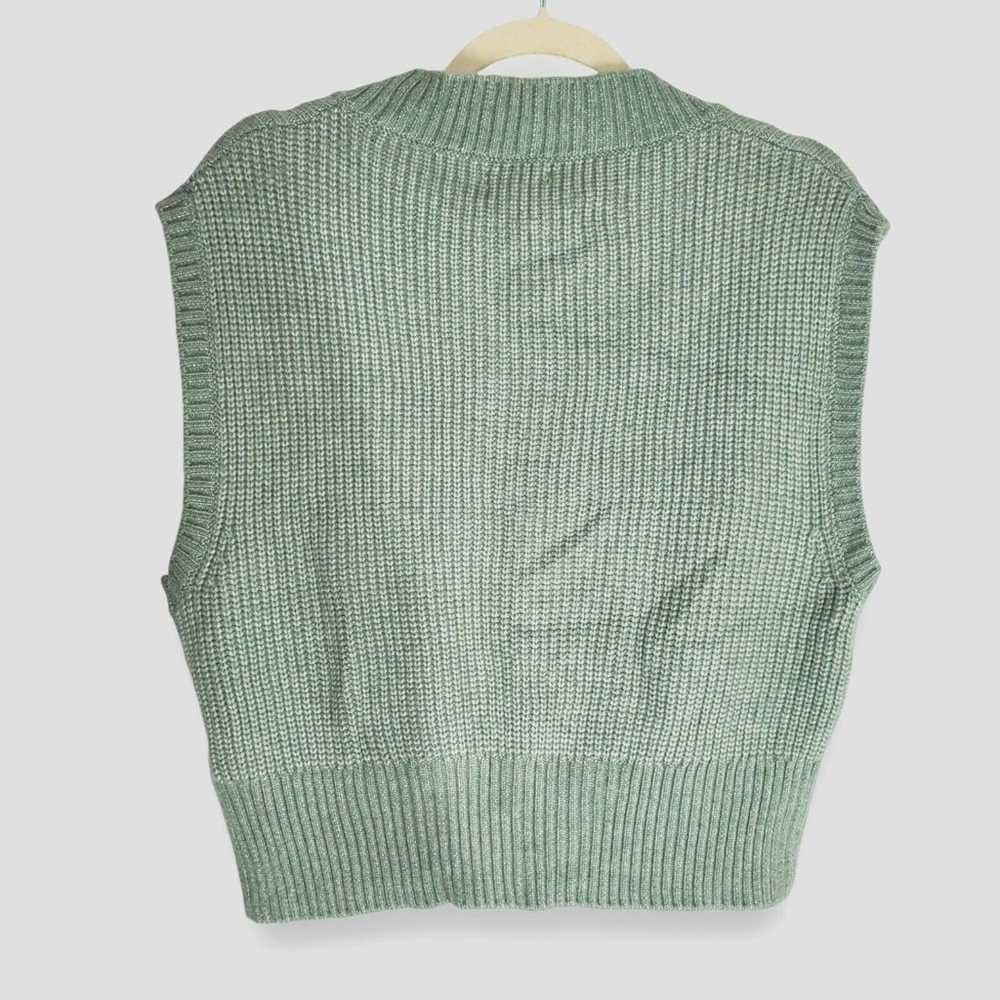 Sincerely Jules helena sweater vest crop top Gree… - image 3