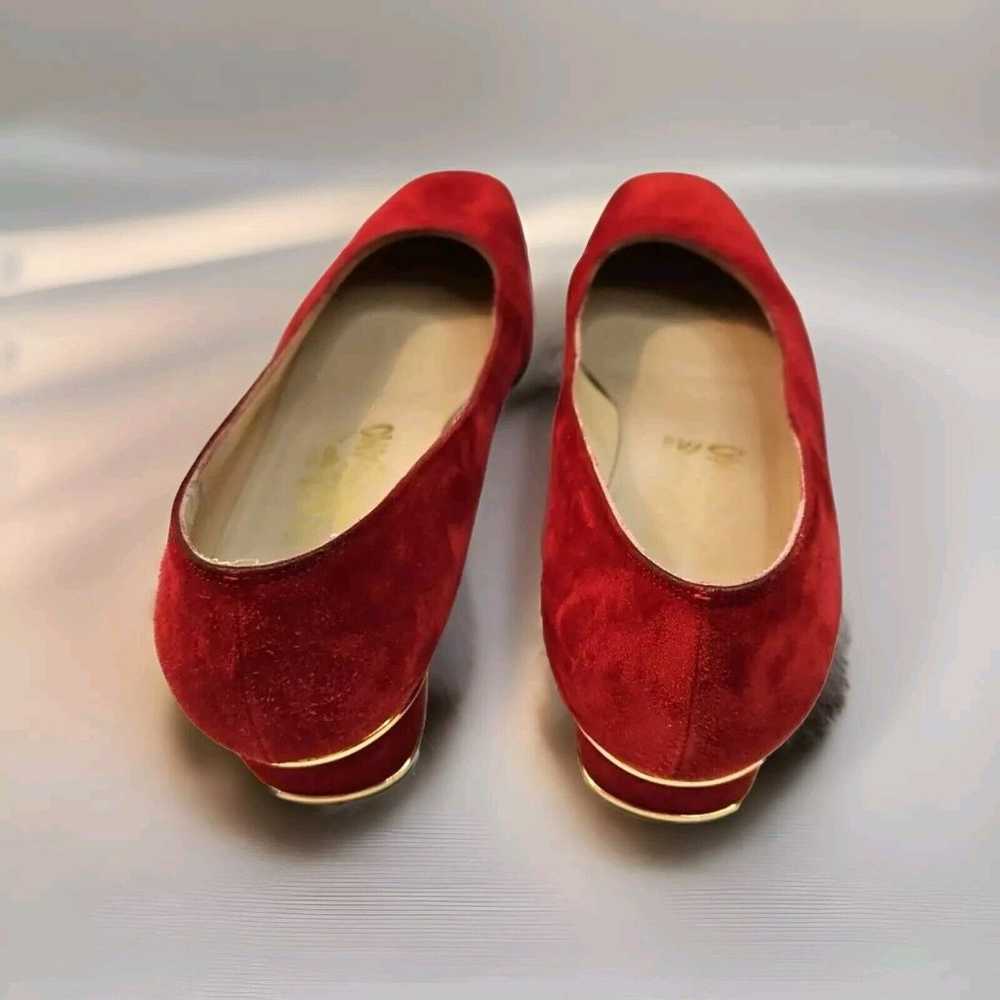 Salvatore Ferragamo Luminosa Rubino Red Suede Pum… - image 9