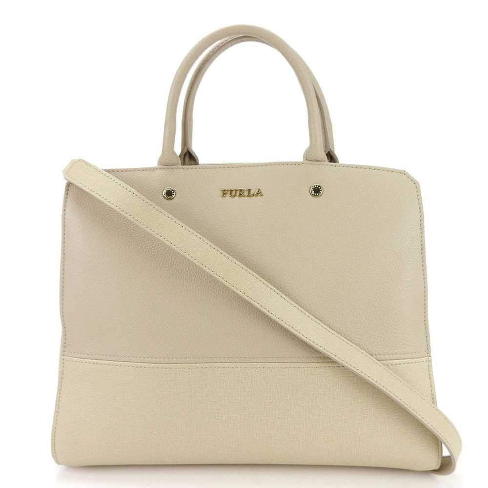 Furla Beige Leather Handbag (Pre-Owned) - image 10