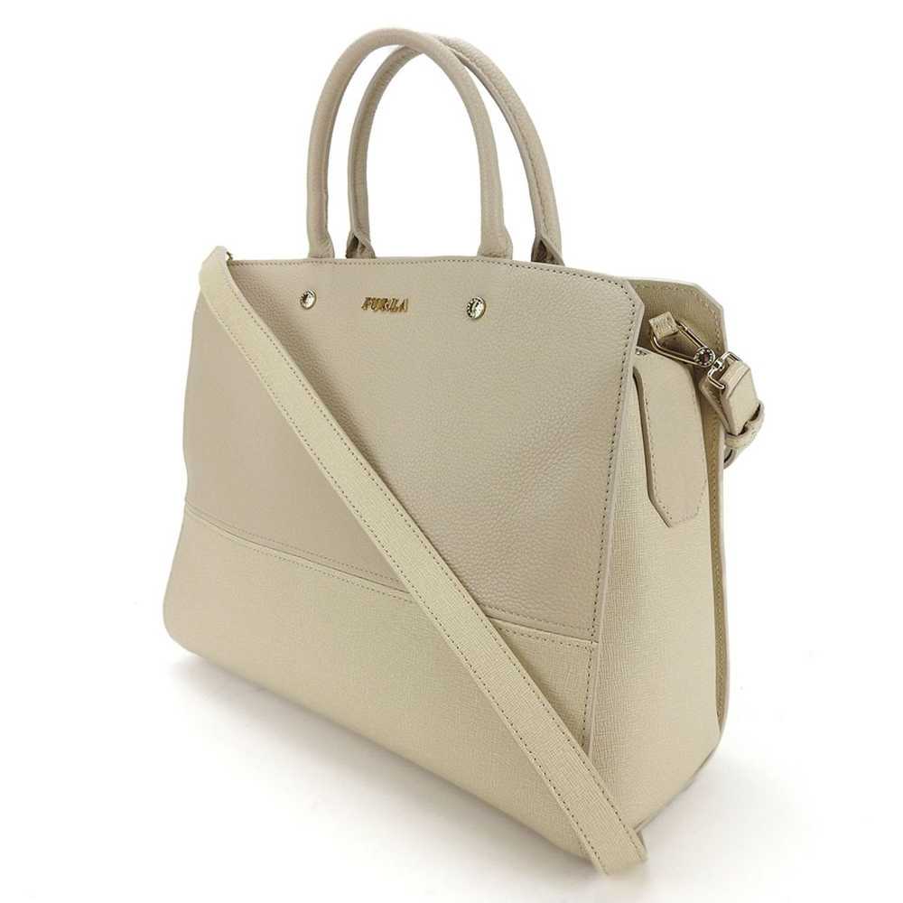 Furla Beige Leather Handbag (Pre-Owned) - image 4