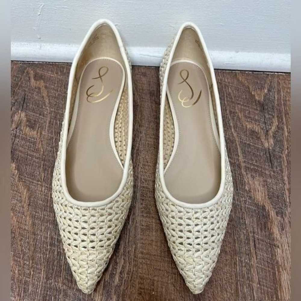 Sam Edelman Ivory Wanda Raffia Boho Slip On Point… - image 2