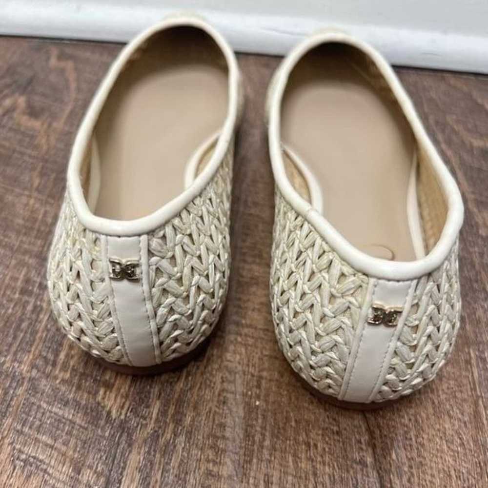 Sam Edelman Ivory Wanda Raffia Boho Slip On Point… - image 3