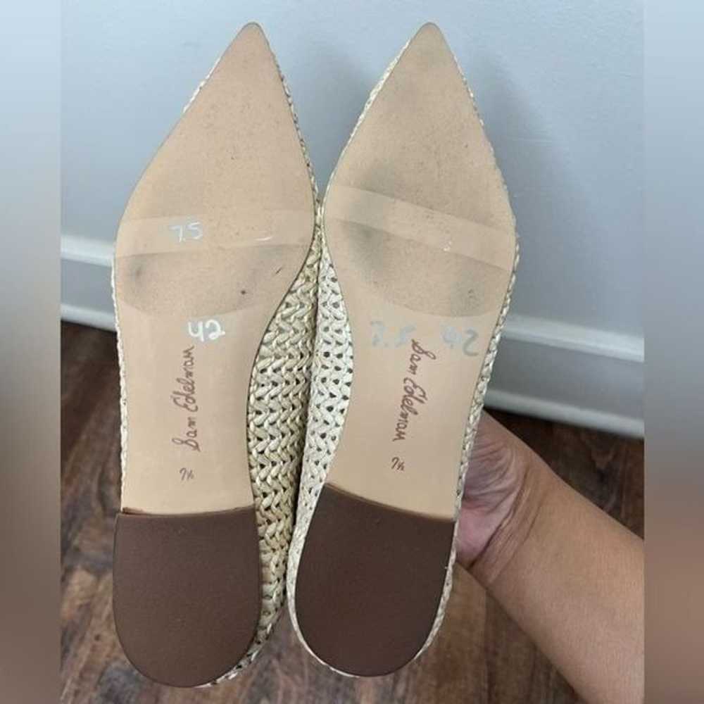 Sam Edelman Ivory Wanda Raffia Boho Slip On Point… - image 4