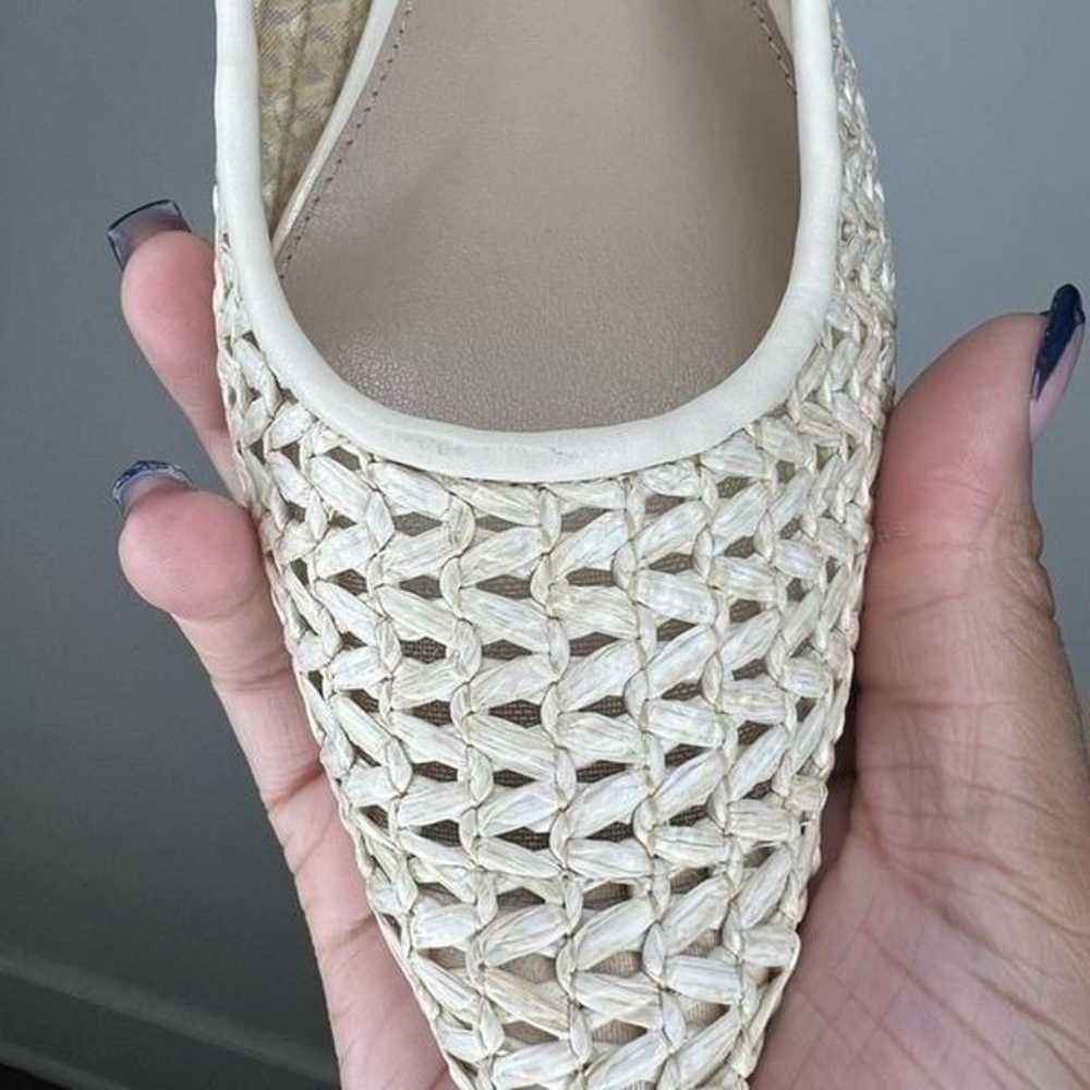 Sam Edelman Ivory Wanda Raffia Boho Slip On Point… - image 7