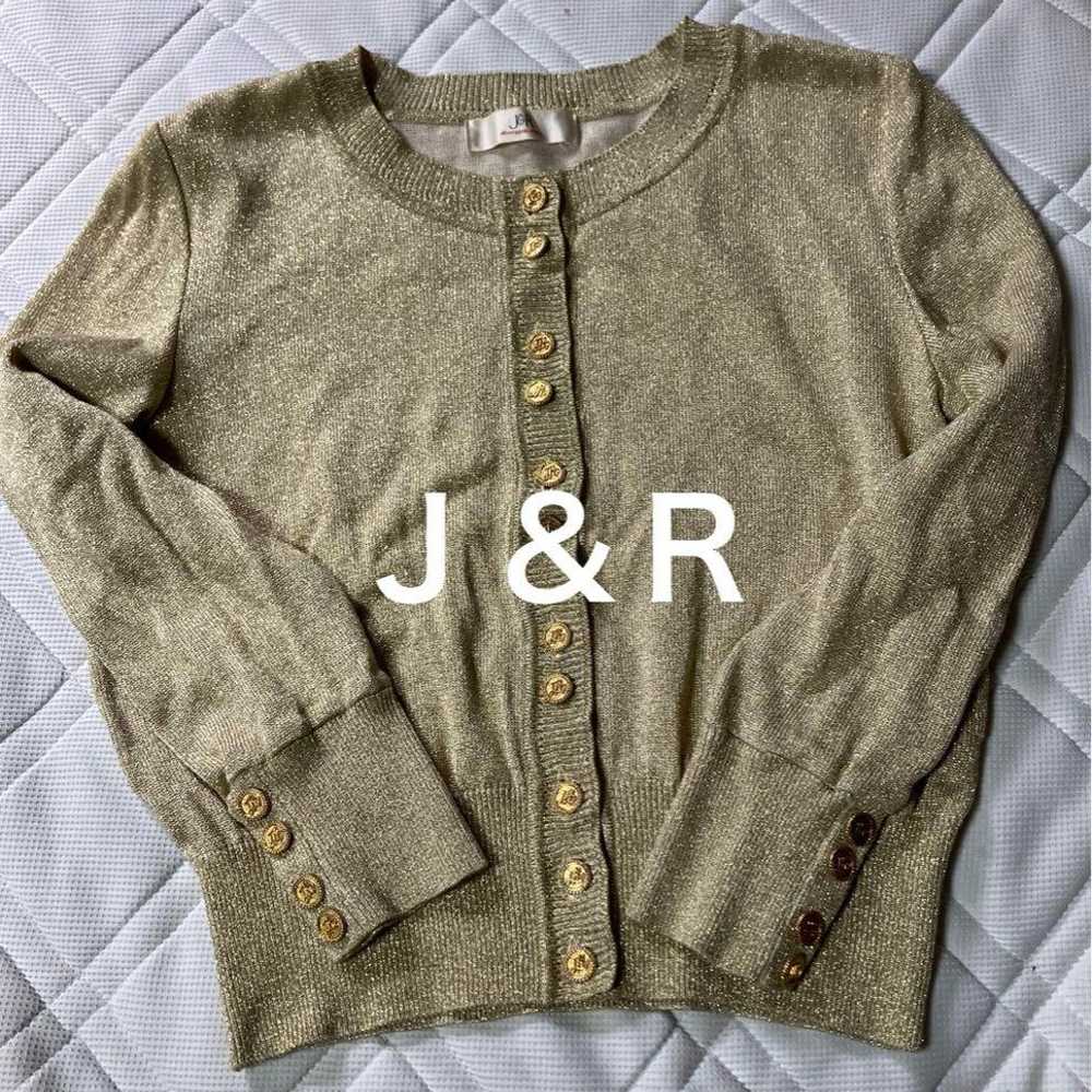 Vintage lame cardigan (J&R) - image 1