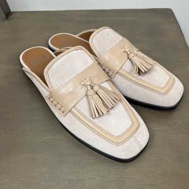 New Donald Pliner Bryant Beige Suede Leather Tass… - image 1