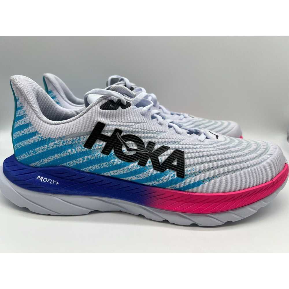 Hoka One One Hoka One Men Mach 5 White Scuba Blue… - image 12