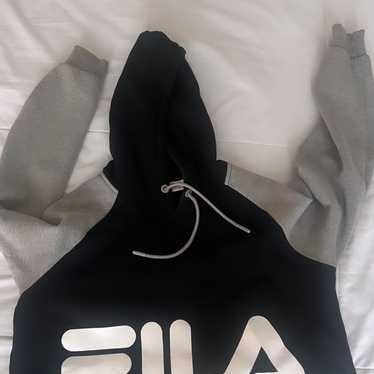 Vintage Fila crop hoodie