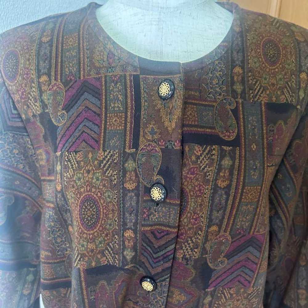 Showa retro cardigan vest vintage vintage autumn … - image 2