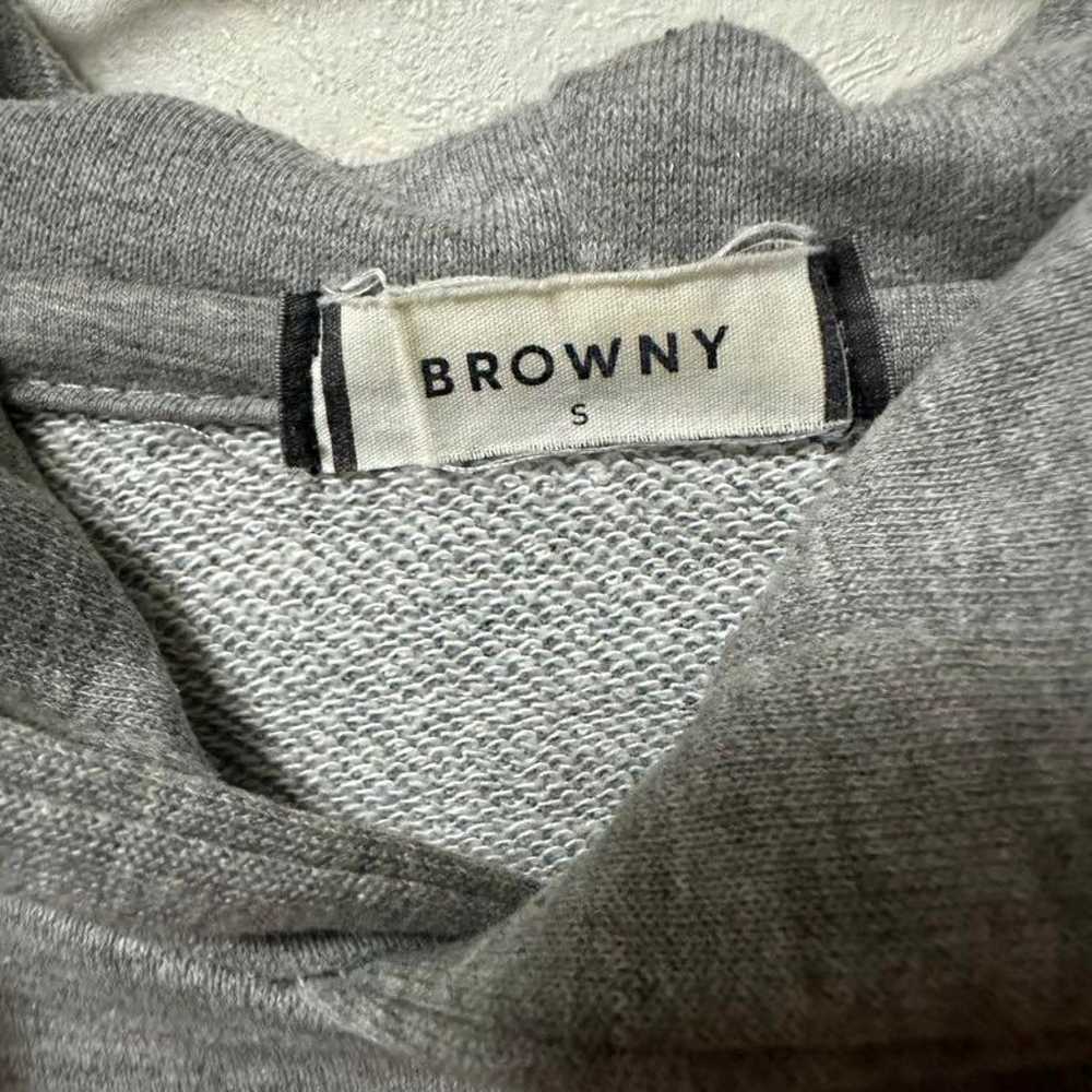 Pullover Sweatshirt Hoodie Gray Top Vintage Sweat… - image 3