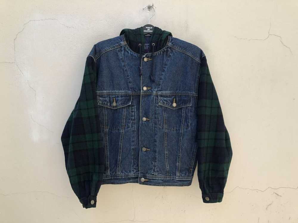 Gap × Vintage Vintage 90s GAP Hybrid Denim Trucke… - image 2