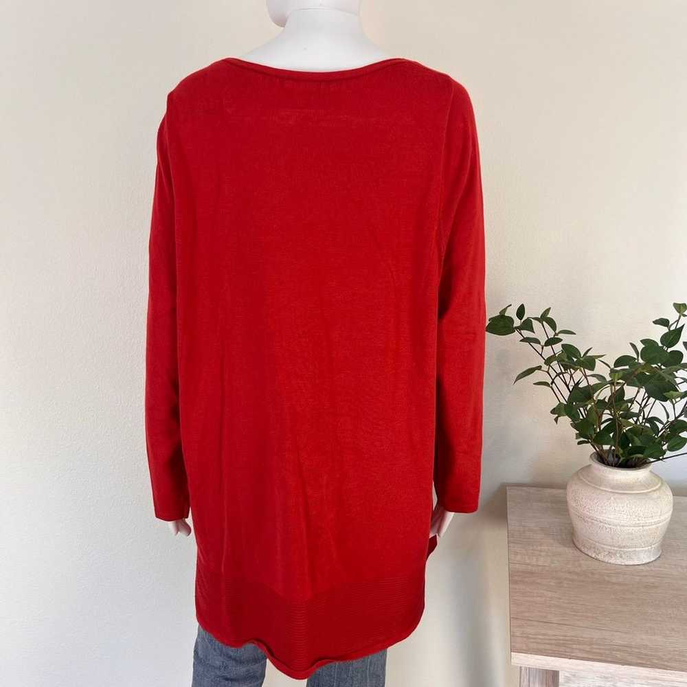 Lane Bryant women’s red long sleeve sweater size … - image 4