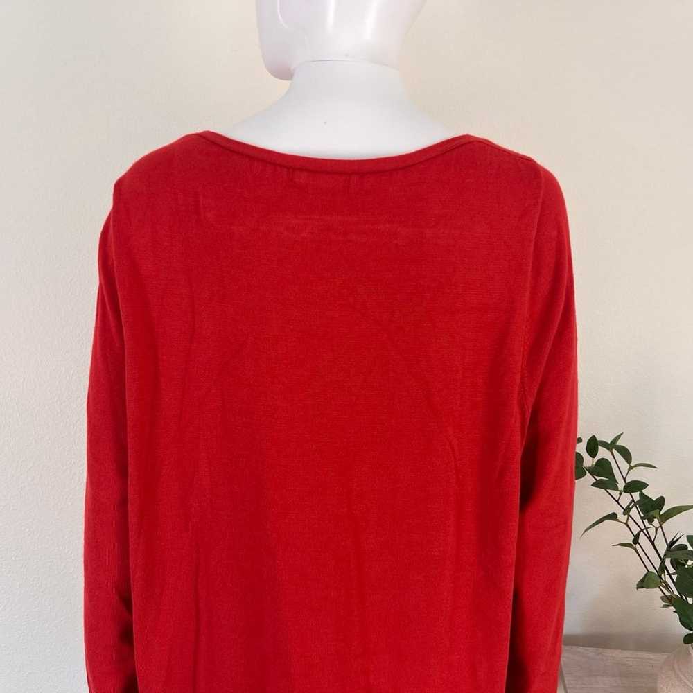 Lane Bryant women’s red long sleeve sweater size … - image 5