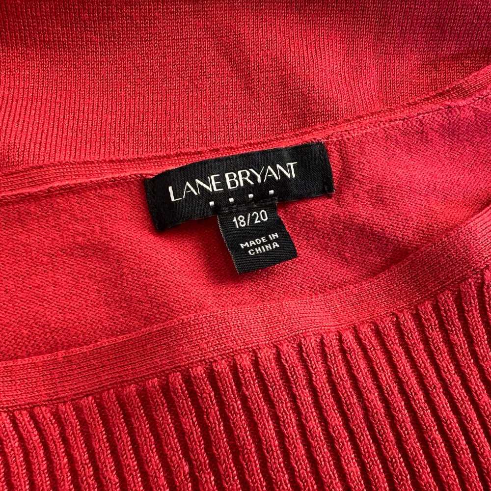 Lane Bryant women’s red long sleeve sweater size … - image 6