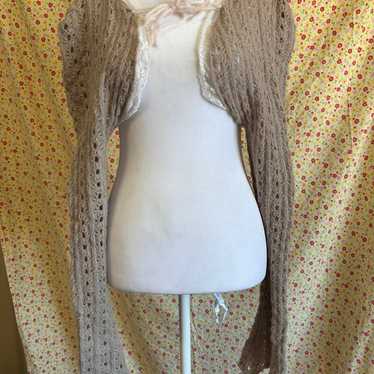 Urban outfitters knit ribbon large/ XL bolero swea