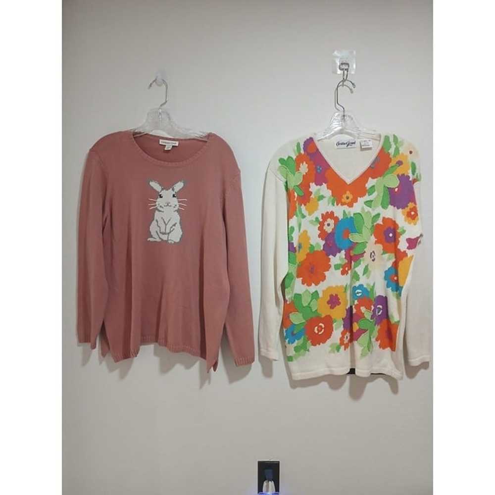 Coldwater Creek PXL Bunny Sweater & Christine Ger… - image 2