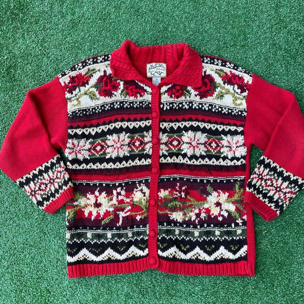 Vintage Multipattern sweater - image 3