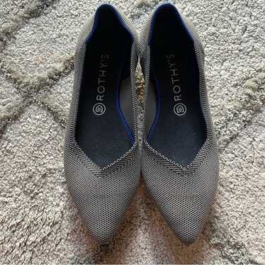 Rothys the point flats heathered cloud gray birdse