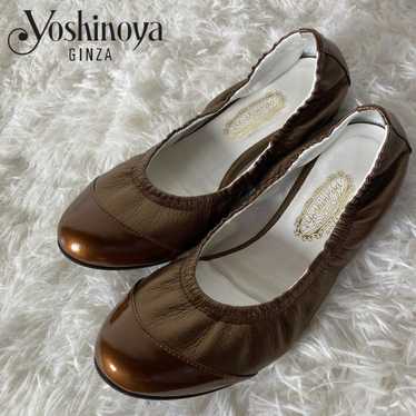 Nearly unused Ginza Yoshinoya Shearing flat shoes,